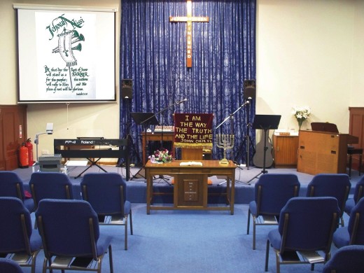 A photo of the inside of Hyde Christian Fellowship